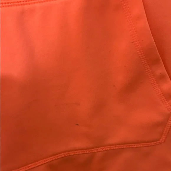Danskin Now Vibrant Orange Hoodie with Gray Trim Large. 12/14 some wear - Picture 7 of 14